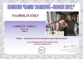 Ladislav Varga: Balkanska kultura nestajanja (Samir Tahirović – Diogen 2013 – nagrada za najbolji esej)