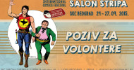 Poziv za volontiranje na „Međunarodnom salonu stripa“, SKC, Beograd